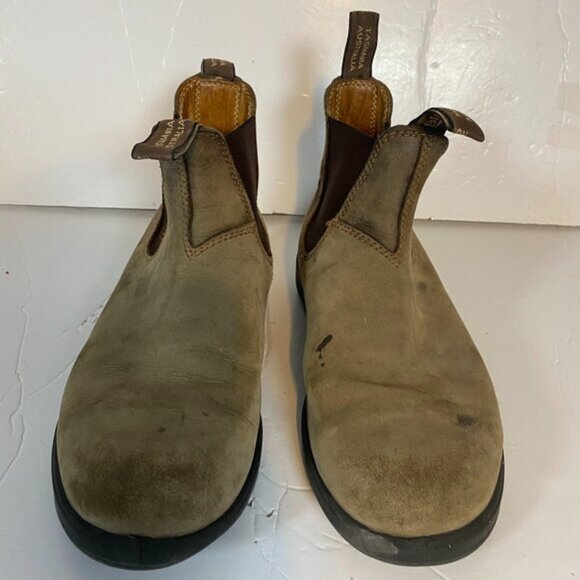 Blundstone Brown Leather Unisex Chelsea Boots Size Women’s ~8 / Men’s ~7 - Picture 2 of 9